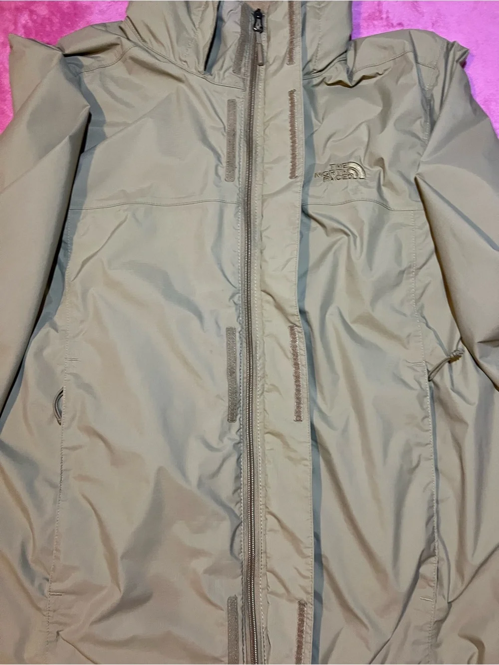 The North Face Men's Hooded Raincoat in Light Khaki